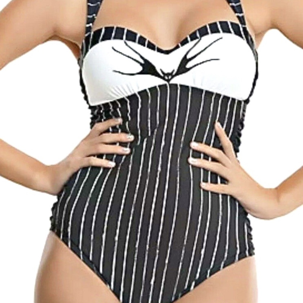 DISNEY Jack Skellington Bathing Suit Size S
